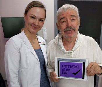 Anya Stassiy with a Happy Patient at Khrom Dermatology & Aesthetics